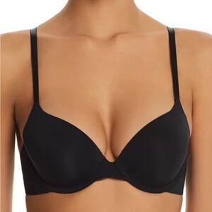 NWT  ON GOSSAMER BLACK T-SHIRT BRA SZ 34C